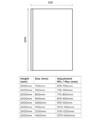 Essential Spring Wetroom Panel 2000mm Height - Minimalist Design
