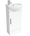 Nuie Mayford 420 x 290mm Floor Standing White Cabinet And Basin - NVS100