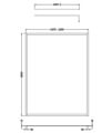 Nuie Full Outer Frame 1850mm High Shower Wetroom Screen With Support ...