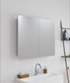 RAK Duo Stainless Steel 800 x 660mm Double Door Mirror Cabinet