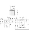 Duravit D-Neo 410mm Wide Wall Mounted Vanity Unit For Vero Air Basin