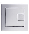 Tavistock Square Dual Chrome Flush Button