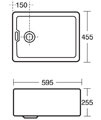 Armitage Shanks Belfast Heavy Duty Sink 600 x 460mm | S582701