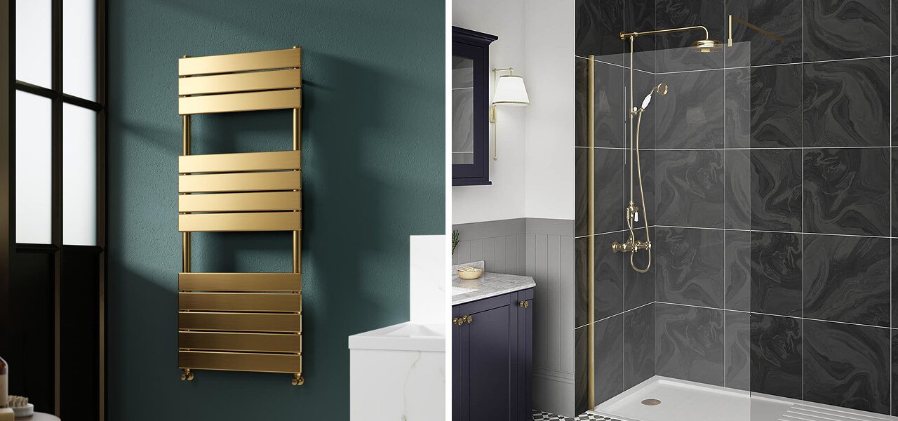 How to Decorate a Bathroom with a Brass Finish