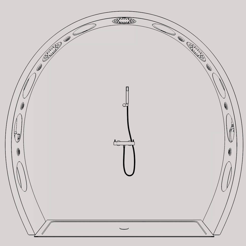 Arch Shower from QS Supplies