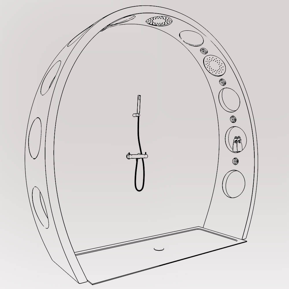 Arch Shower from QS Supplies