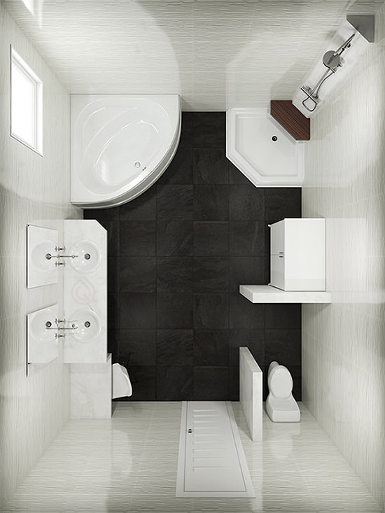 Medium Size Bathroom Floor Plan