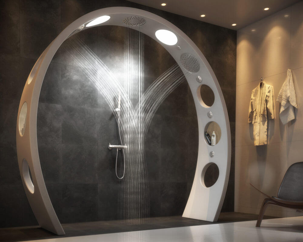 Futuristic Designer Shower