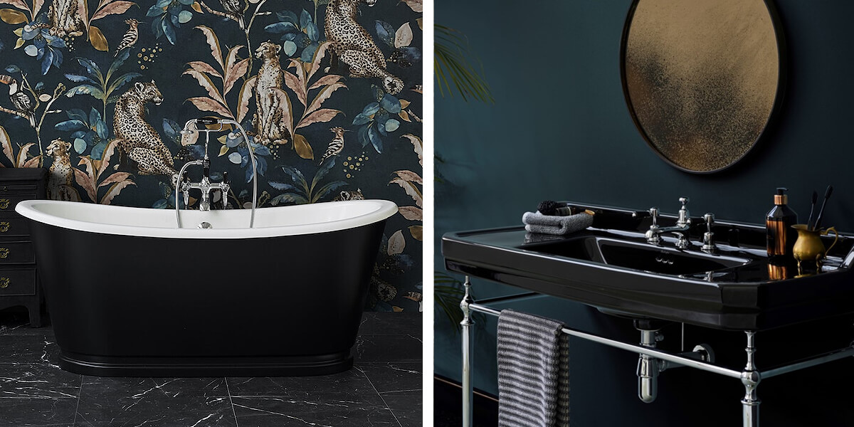 Black in Victorian Bathroom