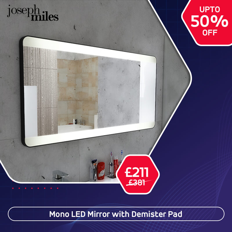 Joseph Miles Mono LED Mirror with Demister Pad