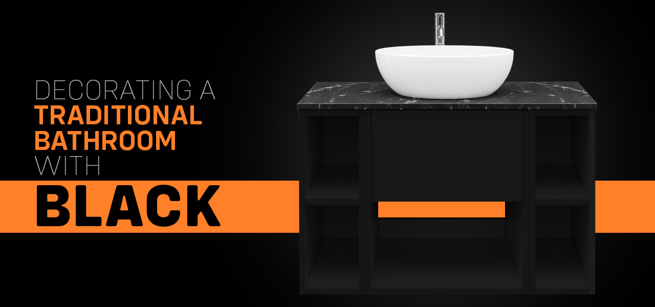 Decorating A Traditional Bathroom With Black