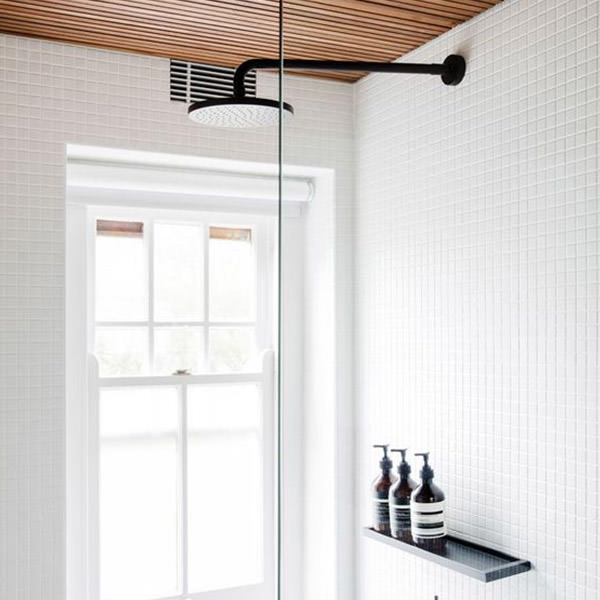 How to handle high bathroom ceilings