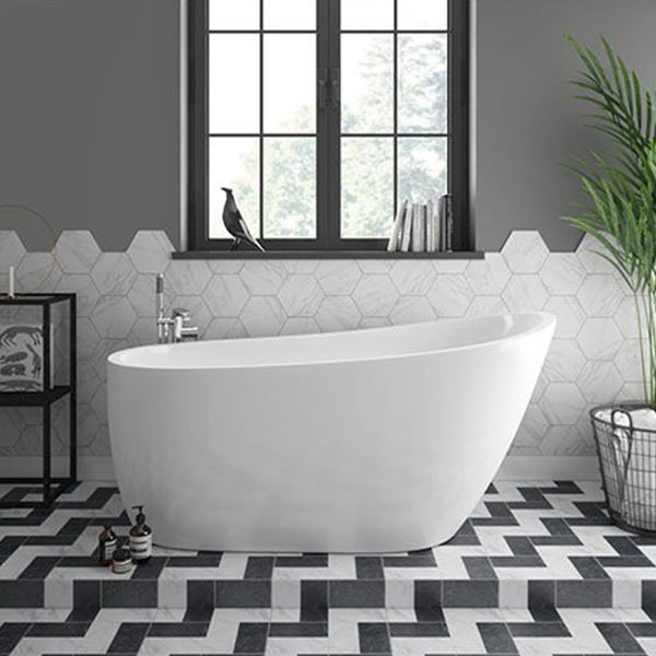 Save on space with a slipper bath
