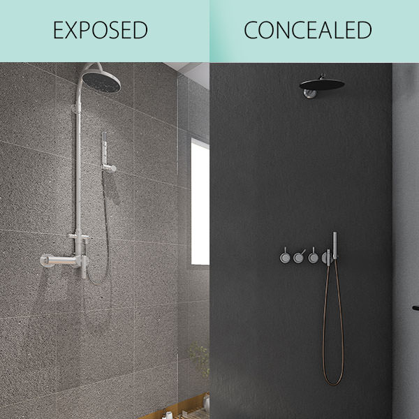 Exposed Vs Concealed Showers