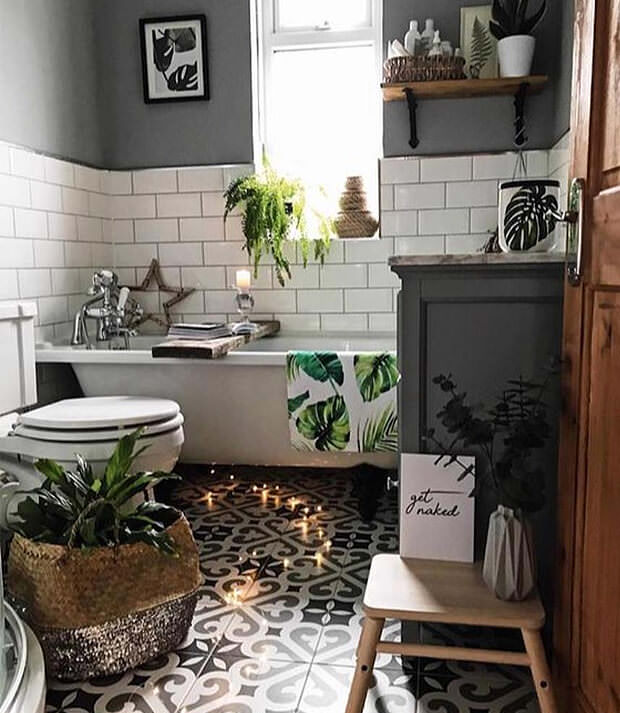 Grey & White Bathroom