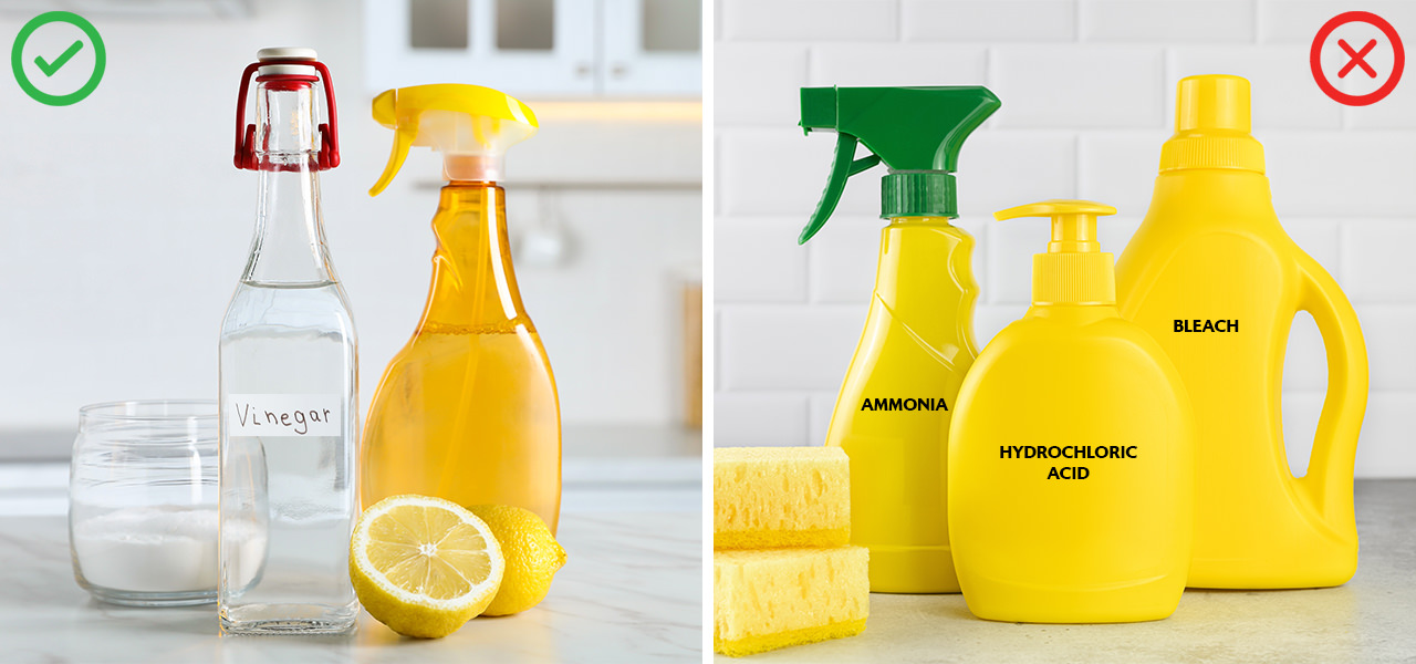 Natural or Chemical Cleaners