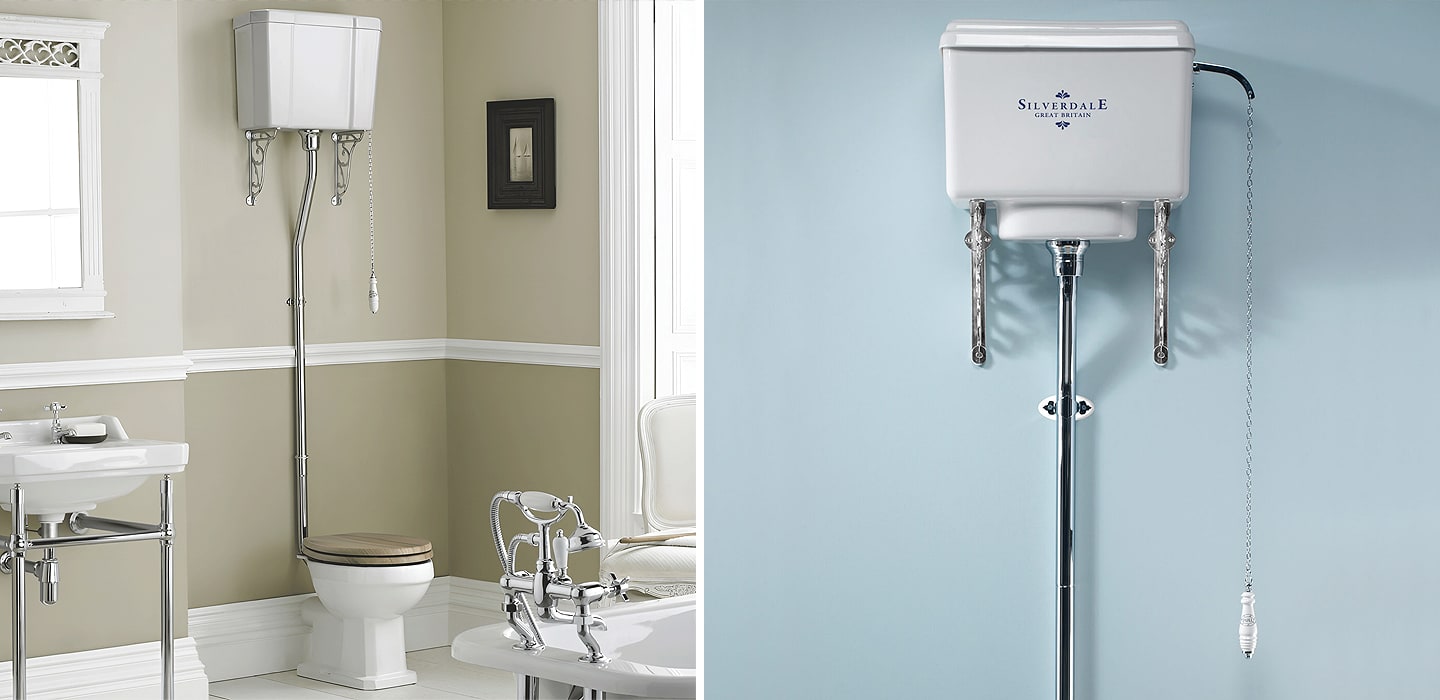 Pull chain toilet