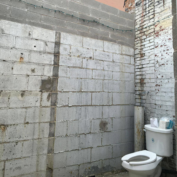 Roofless Toilet