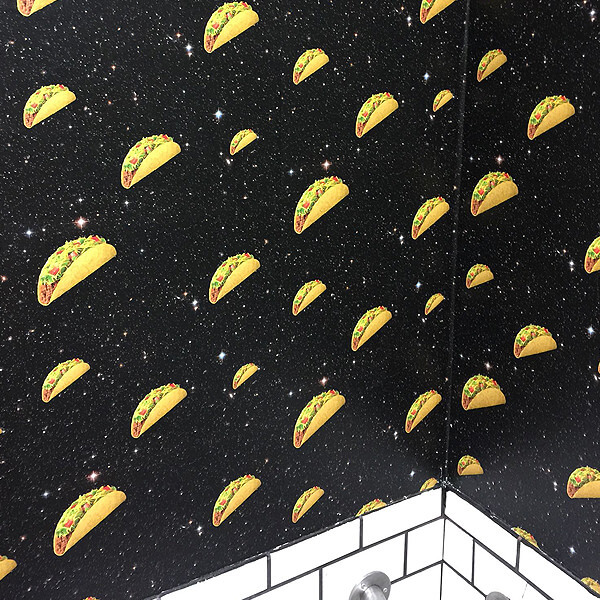 Taco Space Bathroom Wall Paper